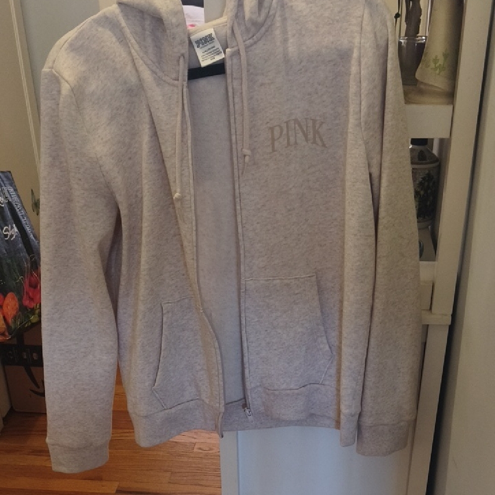 Pink Zip-Up Hoodie